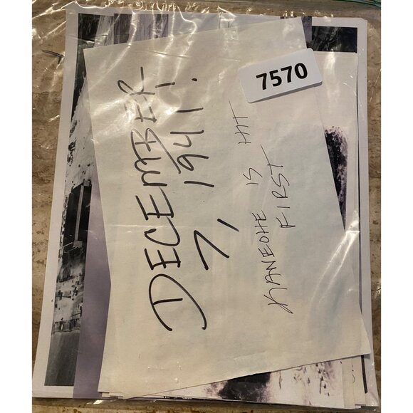 Vintage Pearl Harbor Attack Photos & Handwritten Notes December 7 1941 Historica - Picture 9 of 9